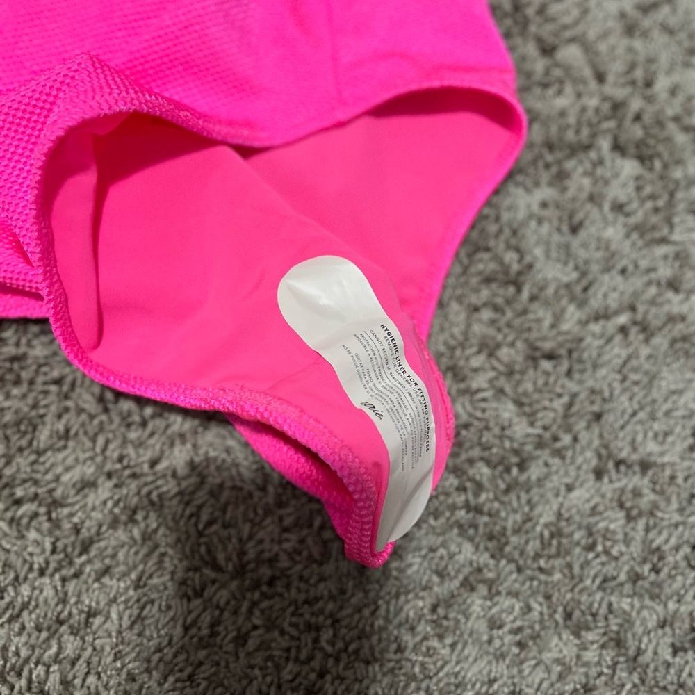 Vibrant Pink Cutout Swimsuit - Picture 3 of 4